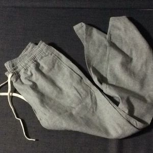 J. Crew factory cotton-linen draw string pant